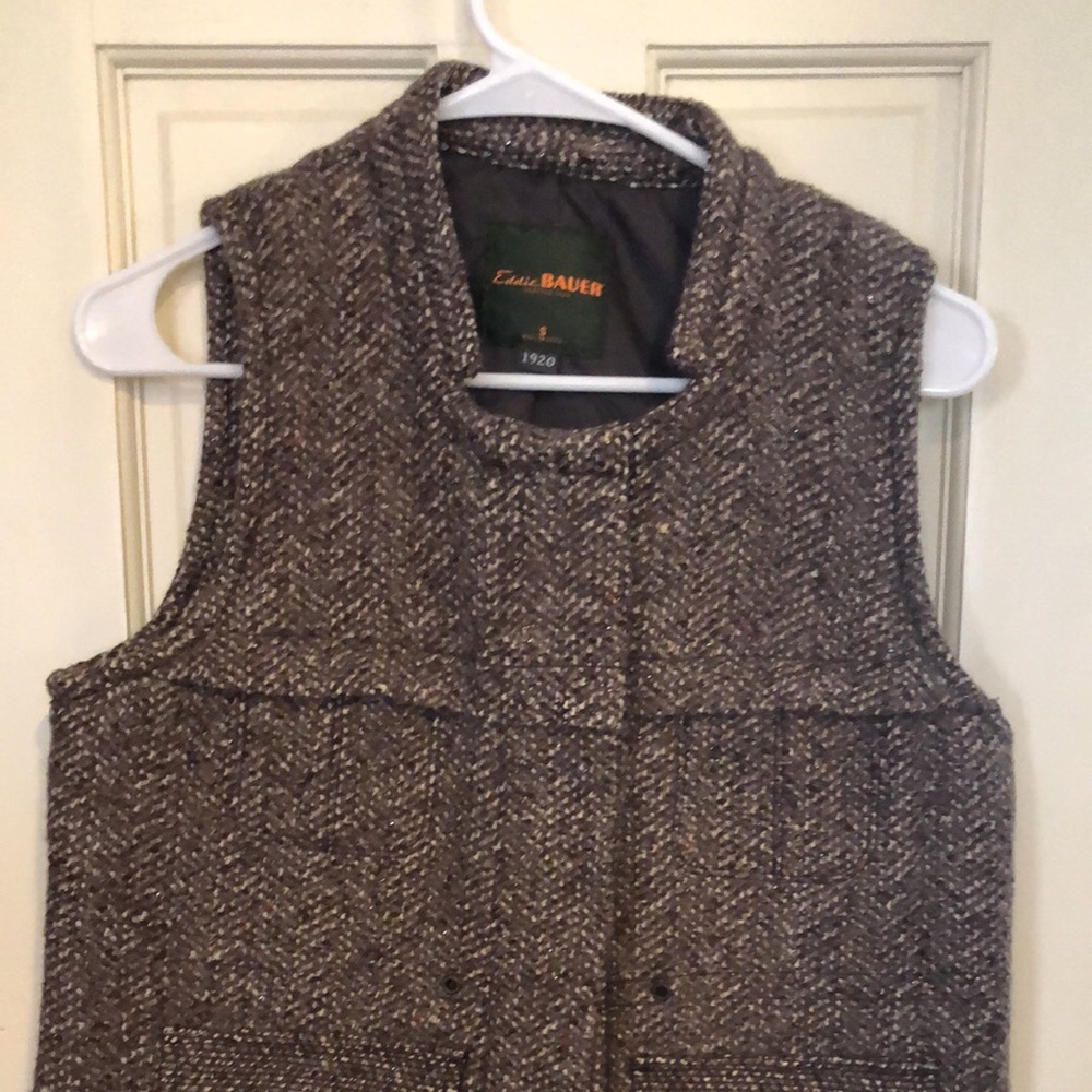 Eddie Bauer tweed vest